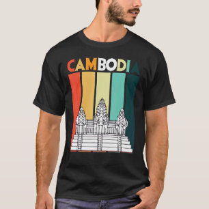 Cambodia Angkor Wat Retro Asia Tourist T-Shirt