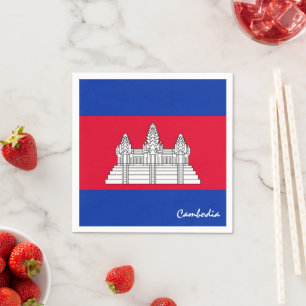Cambodia & Cambodian Flag party fashion /sports Napkin