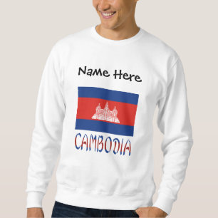 Cambodia Cambodian Flag Personalised Sweatshirt