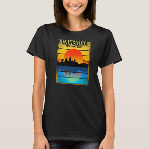 Cambodia Cambodian Khmer Proud Love Vintage Temple T-Shirt