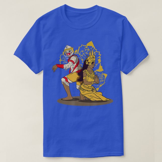 Cambodia Cambodian Khmer raditional Dance Reamker  T-Shirt (Design Front)