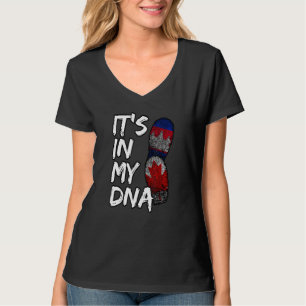 Cambodia Cambodian Proud Canada Canadian Khmer Fla T-Shirt