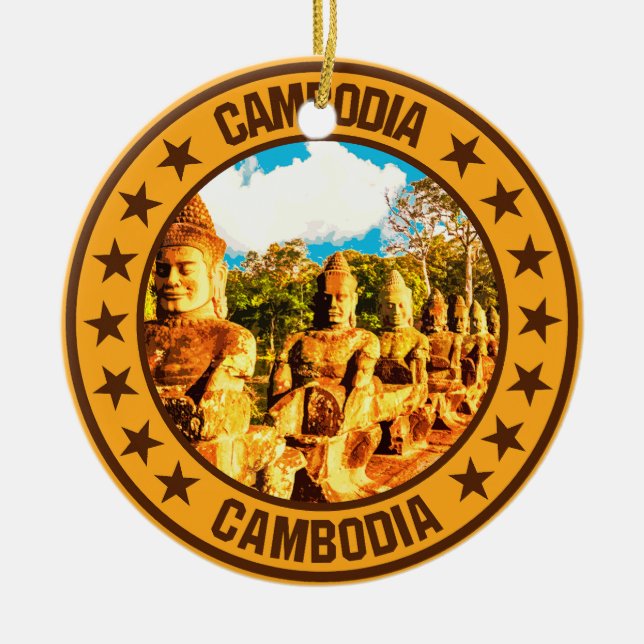 Cambodia                                           ceramic tree decoration (Front)