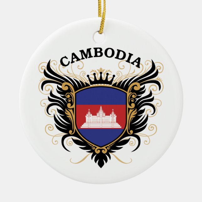 Cambodia Ceramic Tree Decoration (Front)