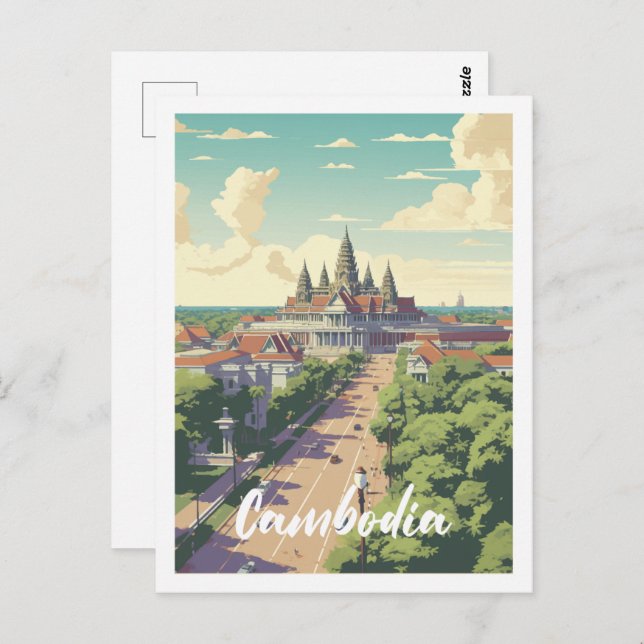 Cambodia Famous Travel Place Postcard (Front/Back)