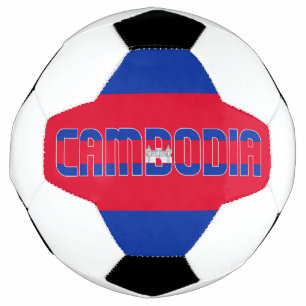 Cambodia Flag Adorable Patriotic Soccer Ball