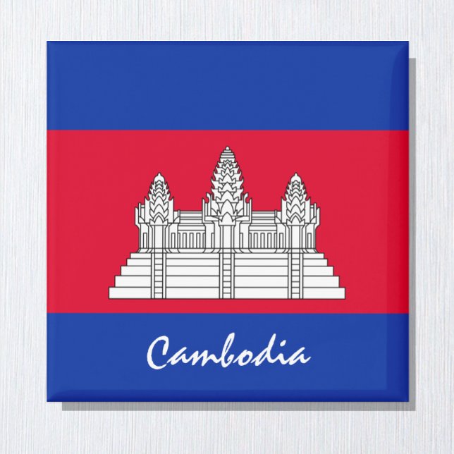 Cambodia flag & Asia holiday/sports fans Magnet (Creator Uploaded)