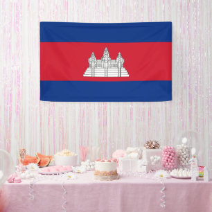 Cambodia flag banner
