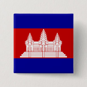 Cambodia Flag Button