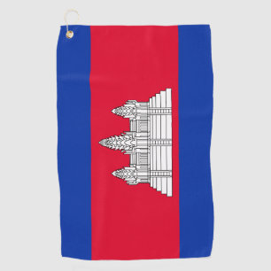 Cambodia Flag & Cambodia golf holiday /sports Towel