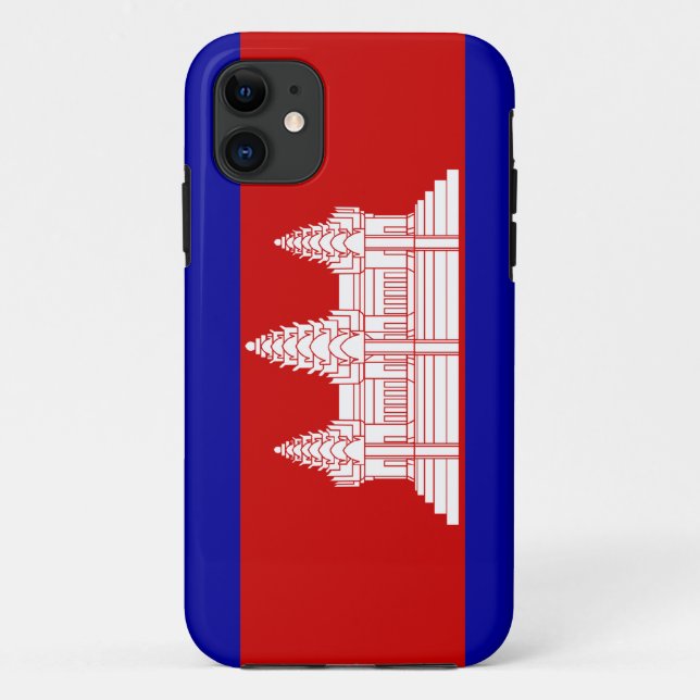 Cambodia Flag; Cambodian Case-Mate iPhone Case (Back)