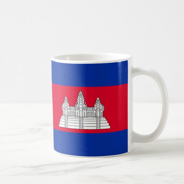 Cambodia Flag Ceramic Mug (Right)