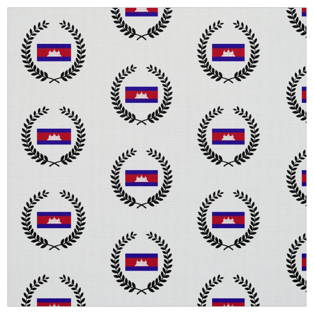 Cambodia Flag Fabric (Swatch)
