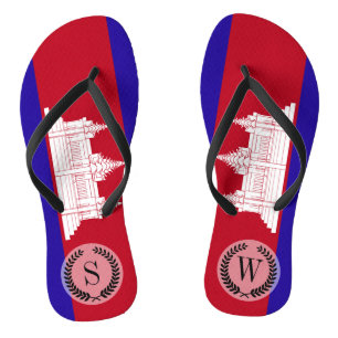 Cambodia Flag Jandals