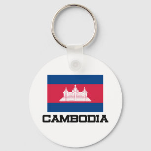 Cambodia Flag Key Ring