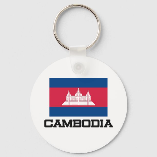 Cambodia Flag Key Ring (Front)