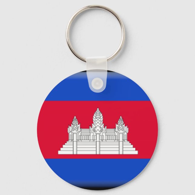 Cambodia Flag Key Ring (Front)