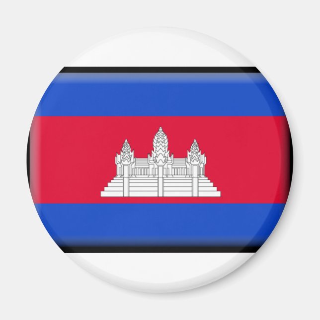 Cambodia Flag Magnet (Front)