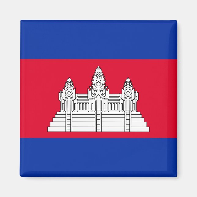 Cambodia Flag Magnet (Front)