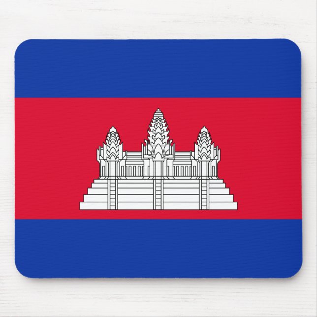 Cambodia Flag Mouse Pad (Front)