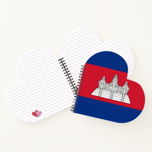 Cambodia flag notebook (Inside)