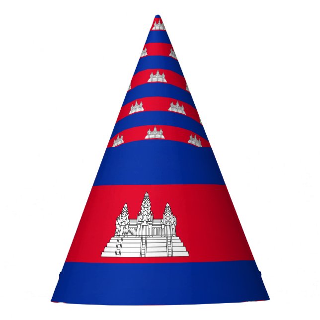 Cambodia Flag Party Hat (Front)