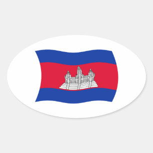 Cambodia Flag Sticker