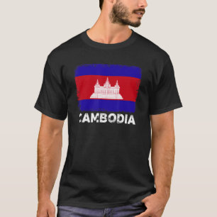 Cambodia Flag Support Cambodian People Women Men T-Shirt
