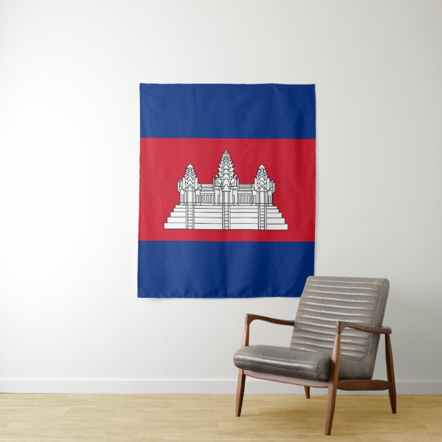 Cambodia flag tapestry (In Situ)