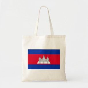 Cambodia Flag Tote Bag