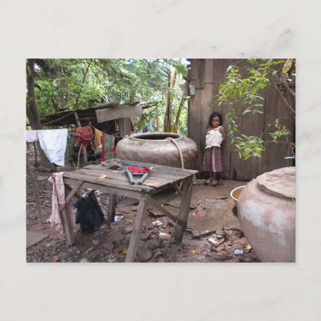 Cambodia Girl Postcard (Front)