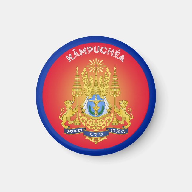 Cambodia Heritage Emblem Magnet (Front)