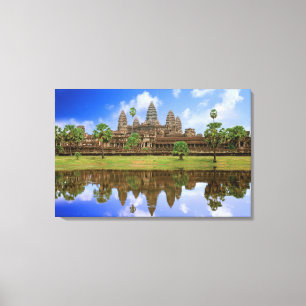 Cambodia, Kampuchea, Angkor Wat temple. Canvas Print