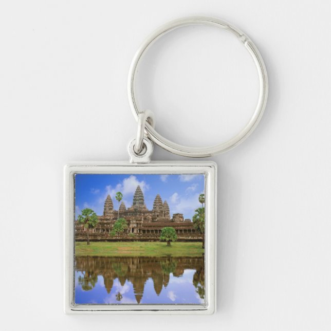 Cambodia, Kampuchea, Angkor Wat temple. Key Ring (Front)