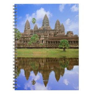 Cambodia, Kampuchea, Angkor Wat temple. Spiral Notebook