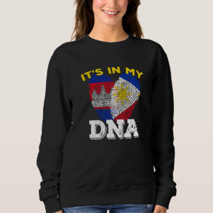 Cambodia Khmer Cambodian Flag Philippines Filipino Sweatshirt