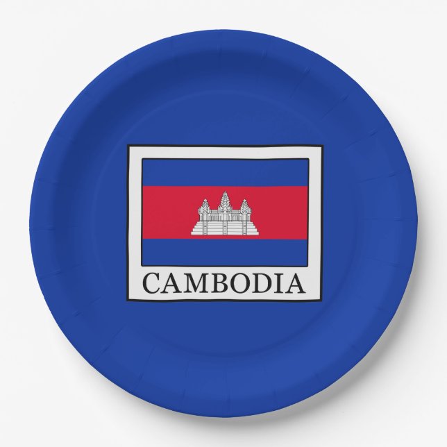Cambodia Paper Plate (Front)
