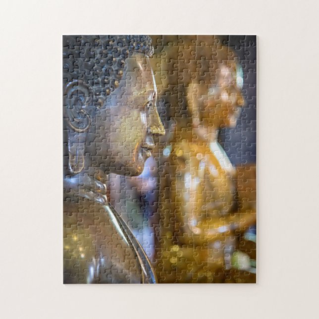 Cambodia, Phnom Penh. Buddha statues Jigsaw Puzzle (Vertical)