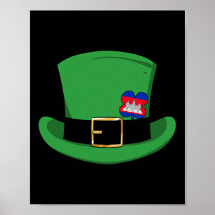 Cambodia Proud Cambodian Flag St. Patricks Day Lep Poster