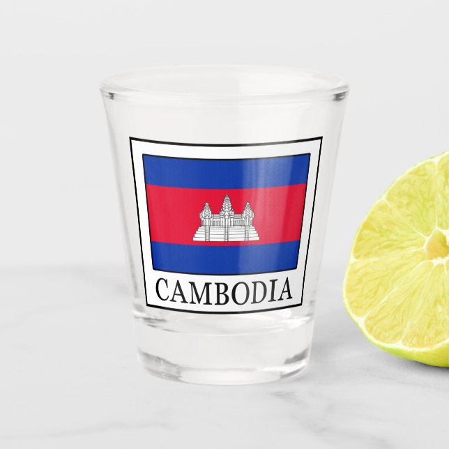 Cambodia Shot Glass (Front)