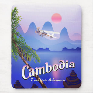 Cambodia 'Travel into Adventure' Mouse Pad