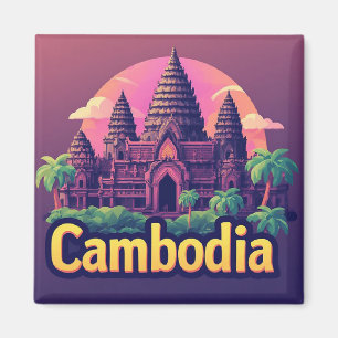 🧲 Cambodia Travel Keepsake Vacation Memory Gift Magnet