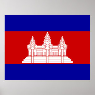 Cambodian Flag Poster