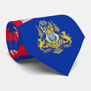 Cambodian Flag & Royal Arms, Cambodia Tie