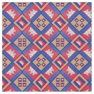 Cambodian Flag & Trendy Cambodia Fabric fashion GL