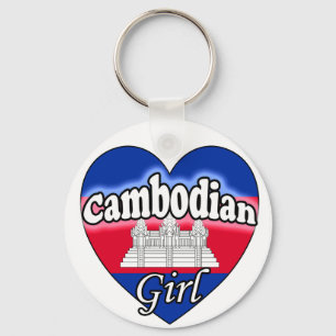 Cambodian Girl Key Ring