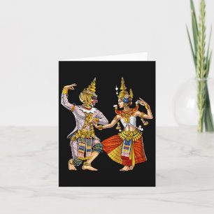 Cambodian Khmer Traditional Dance Apsara Cambodia  Card