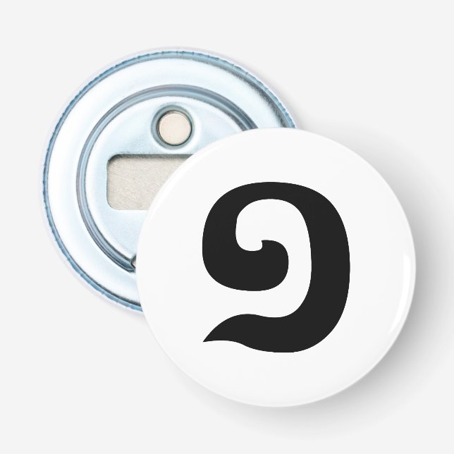 Cambodian Number 1 / One / ១ (Muəj) Khmer Language Bottle Opener (Front)