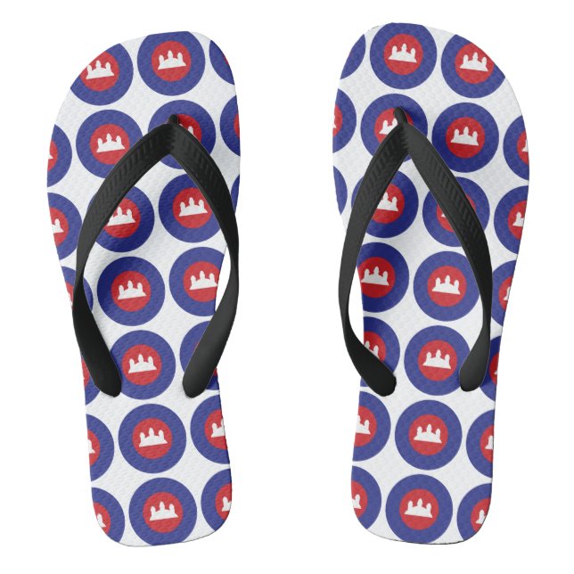 Cambodian Roundel Jandals (Footbed)