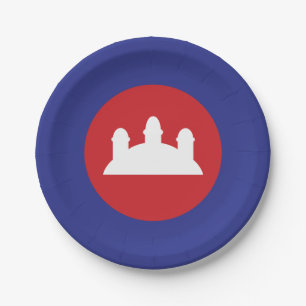 Cambodian Roundel Paper Plate